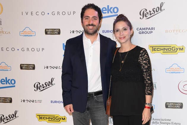 October 4, 2022, Rome, Italy: Matteo Rovere (left) and Giulia Steigerwalt (right) attend at the red carpet of the Globo d oro award 2022 at the Auditorium Parco Della Musica. Rome Italy - ZUMAs197 20221004_zaa_s197_397 Copyright: xCartellixMariox