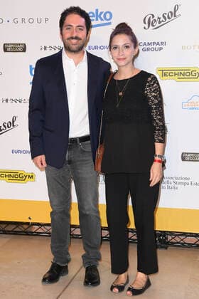 October 4, 2022, Rome, Italy: Matteo Rovere (left) and Giulia Steigerwalt (right) attend at the red carpet of the Globo d oro award 2022 at the Auditorium Parco Della Musica. Rome Italy - ZUMAs197 20221004_zaa_s197_407 Copyright: xCartellixMariox