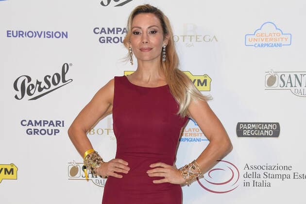 October 4, 2022, Rome, Italy: Antonella Salvucci attends at the red carpet of the Globo d oro award 2022 at the Auditorium Parco Della Musica. Rome Italy - ZUMAs197 20221004_zaa_s197_410 Copyright: xCartellixMariox