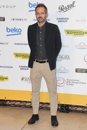October 4, 2022, Rome, Italy: Simone Godano attends at the red carpet of the Globo d oro award 2022 at the Auditorium Parco Della Musica. Rome Italy - ZUMAs197 20221004_zaa_s197_420 Copyright: xCartellixMariox