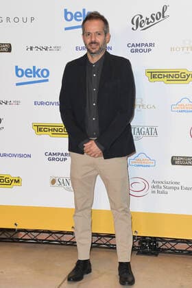 October 4, 2022, Rome, Italy: Simone Godano attends at the red carpet of the Globo d oro award 2022 at the Auditorium Parco Della Musica. Rome Italy - ZUMAs197 20221004_zaa_s197_430 Copyright: xCartellixMariox