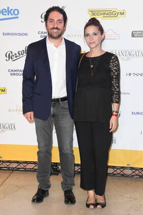 October 4, 2022, Rome, Italy: Matteo Rovere (left) and Giulia Steigerwalt (right) attend at the red carpet of the Globo d oro award 2022 at the Auditorium Parco Della Musica. Rome Italy - ZUMAs197 20221004_zaa_s197_440 Copyright: xCartellixMariox