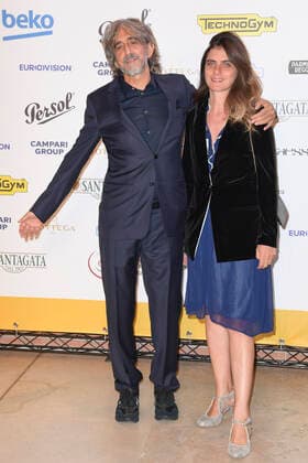 October 4, 2022, Rome, Italy: Sergio Rubini (left) and Carla Cavalluzzi (right) attend at the red carpet of the Globo d oro award 2022 at the Auditorium Parco Della Musica. Rome Italy - ZUMAs197 20221004_zaa_s197_446 Copyright: xCartellixMariox