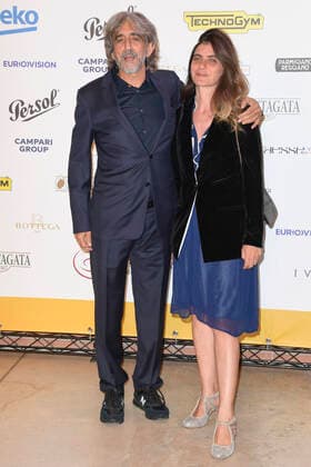 October 4, 2022, Rome, Italy: Sergio Rubini (left) and Carla Cavalluzzi (right) attend at the red carpet of the Globo d oro award 2022 at the Auditorium Parco Della Musica. Rome Italy - ZUMAs197 20221004_zaa_s197_451 Copyright: xCartellixMariox
