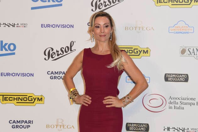 October 4, 2022, Rome, Italy: Antonella Salvucci attends at the red carpet of the Globo d oro award 2022 at the Auditorium Parco Della Musica. Rome Italy - ZUMAs197 20221004_zaa_s197_454 Copyright: xCartellixMariox