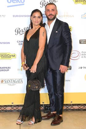 Lina Siciliano and Fabio PIccolella at the 62 Globo d Oro 2022 award ceremony at the Auditorium Parco della Musica Rome, 04 10 2022. Foto:xA.xM.xTinghinox xFuturexImage