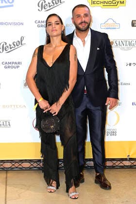 Lina Siciliano and Fabio PIccolella at the 62 Globo d Oro 2022 award ceremony at the Auditorium Parco della Musica Rome, 04 10 2022. Foto:xA.xM.xTinghinox xFuturexImage