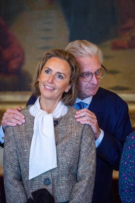 Entertainment Themen der Woche KW40 Entertainment Bilder des Tages Prince Laurent and Princess Claire of Belgium are seen at the award ceremony of the Prix Terre d Avenir Prijs Focus Aarde science awards, in Brussels, Wednesday 05 October 2022. The award is an initiative of the Queen Paola Foundation in collaboration with the Dirk Frimout Foundation and rewards the best integrated tests and cross-curricular group projects (Extraordinary secondary education and Center for part-time education) about the earth, space or the relationship between people and soil.  JONASxROOSENS 46343897