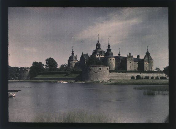 Kalmar castle, exterior. Autochrome Autochrom photography. Nordic Copyright: xpiemagsx strnordpie02102022-4668 !ACHTUNG AUFNAHMEDATUM GESCHÄTZT!