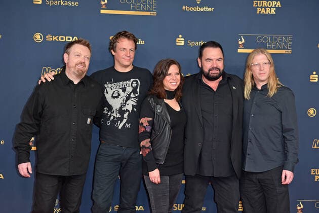Alphaville at the GOLDENE HENNE 2022 in the Media City in Leipzig on 07 01 2022 red carpet