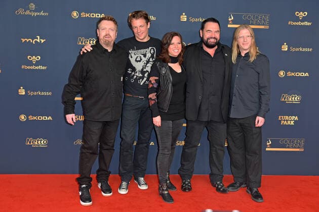 Alphaville at the GOLDENE HENNE 2022 in the Media City in Leipzig on 07 01 2022 red carpet
