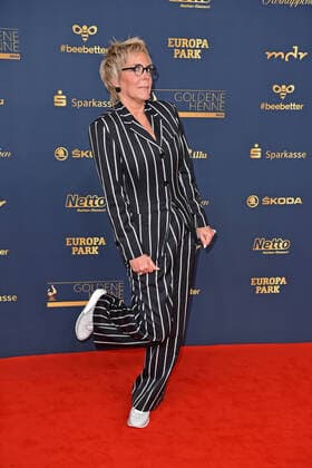 Inka Bause at the GOLDENE HENNE 2022 in the Media City in Leipzig on 07 01 2022 red carpet
