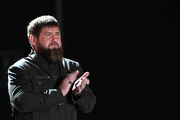 Russia Putin Anniversary Celebration 8291727 07.10.2022 Chechnya s regional President Ramzan Kadyrov applauds at a concert in honor of the 70th anniversary of Russian President Vladimir Putin in Grozny, Chechen Republic, Russia. Vladimir Astapkovich Sputnik Grozny Russia  Copyright: xVladimirxAstapkovichx