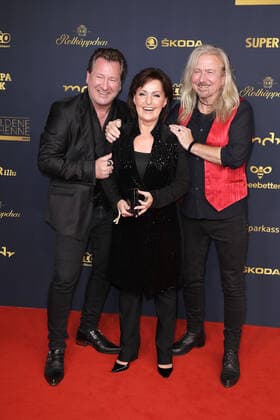 Claudius Dreilich, Ute Freudenberg and Bernd Roemer at the award ceremony The Golden Hen on 7 10 2022 in Leipzig The Golden Hen 2022 award ceremony in Leipzig