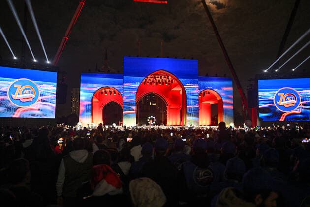 Russia Putin Anniversary Celebration 8291748 07.10.2022 People visit a concert marking the 70th anniversary of Russian President Vladimir Putin, in Grozny, Chechen Republic, Russia. Vladimir Astapkovich Sputnik Grozny Russia  Copyright: xVladimirxAstapkovichx