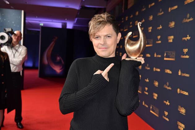 Michael Patrick Kelly at the GOLDENE HENNE 2022 in the Media City in Leipzig on 07 10 2022 Award winner