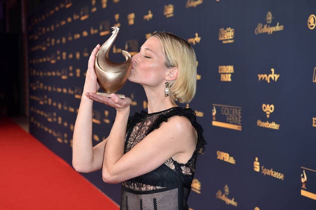 Svenja Jung at the GOLDENE HENNE 2022 in the Media City in Leipzig on 07 10 2022 Award winner