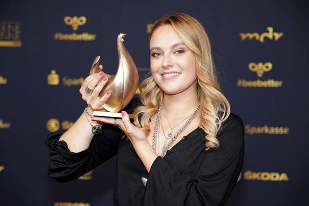 Award winner Sophia at the award ceremony The Golden Hen on 7 10 2022 in Leipzig The Golden Hen 2022 award ceremony in Leipzig Award winners Winners