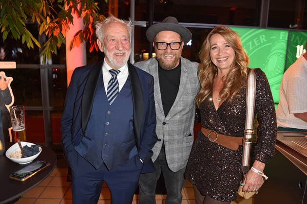 Gregor Meyle, Dieter Hallervorden with wife Christiane Zander at the GOLDENE HENNE 2022 in the Media City in Leipzig on 07 10 2022 Aftershowparty