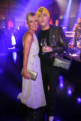 Kamilla Senjo, Julian F M Stöckel at the GOLDENE HENNE 2022 at the Media City in Leipzig on 07 10 2022 Aftershowparty