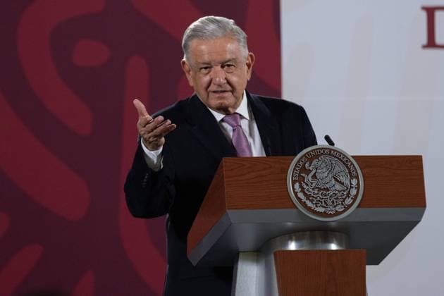 Octuber 7, 2022. Mexico City, Mexico. This morning, Mexican President Andro s Manuel LoÂ³pez Obrador speaks during the daily morning news conference at national palace. On October 7, 2022 in Mexico City, Mexico. Mexico City Mexico - ZUMAe321 20221007_zia_e321_029 Copyright: xAlexxDalton xEyepixxGroupx