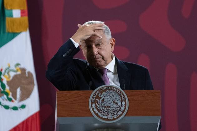 Octuber 7, 2022. Mexico City, Mexico. This morning, Mexican President Andro s Manuel LoÂ³pez Obrador speaks during the daily morning news conference at national palace. On October 7, 2022 in Mexico City, Mexico. Mexico City Mexico - ZUMAe321 20221007_zia_e321_032 Copyright: xAlexxDalton xEyepixxGroupx