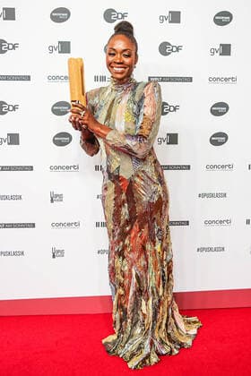 Jeanine De Bique at the OPUS Klassik Award 2022 ceremony at the Konzerthaus Berlin am Gendarmenmarkt OPUS Klassik 2022