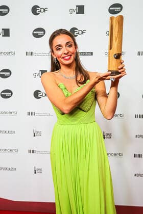 Lea Desandre at the OPUS Klassik Award 2022 ceremony at the Konzerthaus Berlin am Gendarmenmarkt OPUS Klassik 2022
