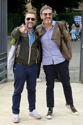 Emilio Sturla Furno with husband Francesco at the Tennis Friends event at Foro Italico Rome, 09 10 2022 Foto:xA.xM.xTinghinox xFuturexImage