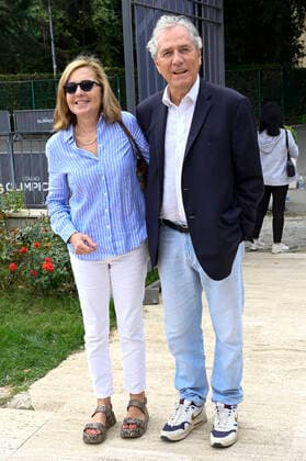 Francesco Rutelli with wife Barbara Palombelli at the Tennis Friends Event at Foro Italico Rome, 09 10 2022 Foto:xA.xM.xTinghinox xFuturexImage