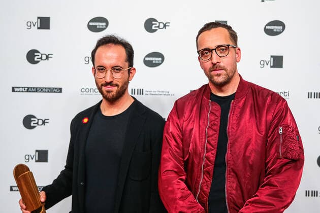 Igor Levit and Danger Dan at the OPUS Klassik Award 2022 ceremony at the Konzerthaus Berlin am Gendarmenmarkt OPUS Klassik 2022