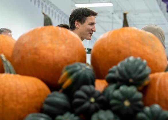 October 12, 2022, Pickering, ON, CANADA: Prime Minister Justin Trudeau tours Memon Supermarket in Pickering, Ont. on Wednesday, October 12, 2022 Pickering CANADA  - ZUMAc35_ 20221012_zaf_c35_019 Copyright: xFrankxGunnx