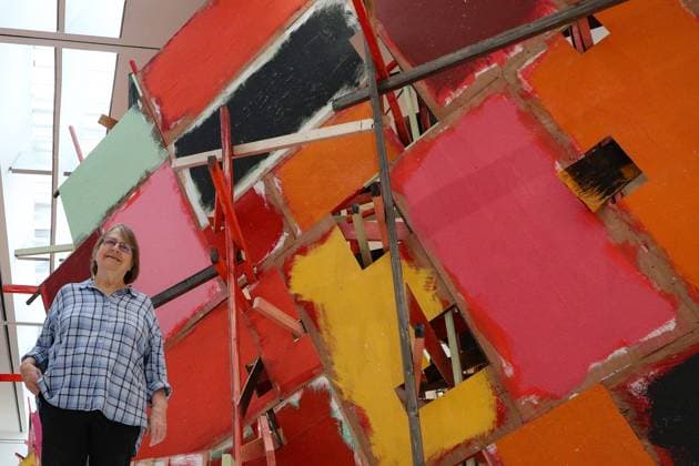 Niedersachsen, Hannover, Kultur, PK Sprengel Museum PHYLLIDA BARLOW. KURT-SCHWITTERS-PREIS DER NIEDERSÄCHSISCHEN SPARKASSENSTIFTUNG (15.10.-05.02.23), *** Lower Saxony, Hanover, Culture, PK Sprengel Museum PHYLLIDA BARLOW KURT SCHWITTERS PREIS DER NIEDERSÄCHSISCHEN SPARKASSENSTIFTUNG 15 10 05 02 23 ,