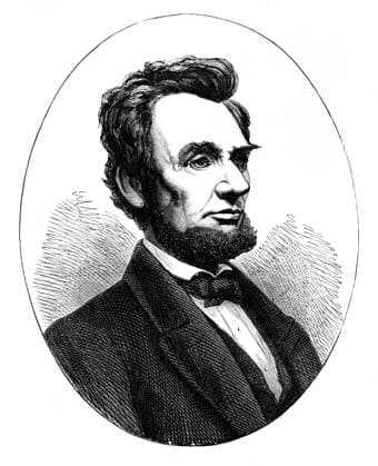 RECORD DATE NOT STATED Abraham Lincoln (1809-1865), US president. The 16th president of the United States of America, Abraham Lincoln joined the Republican party in 1858 and was elected president two years later. His implacable opposition to slavery led to the secession of the southern states and the outbreak of the American Civil War. In 1863, he proclaimed the emancipation of all slaves in the southern Confederate states and later that year restated his anti-slavery views in the Gettysburg Address. Lincoln was infamously shot by actor John Wilkes Booth whilst attending the theatre in 1865. Illustration from The Life &amp; Times of Queen Victoria, by Robert Wilson, Vol III. Abraham Lincoln (1809-1865), US president. Artist: Unknown 