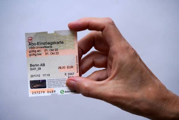 Busticket GER, Deutschland, 20221013, Berlin Ticket 29 Euro *** Bus ticket GER, Germany, 20221013, Berlin Ticket 29 Euro