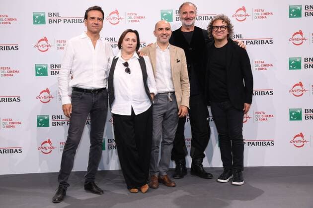 Rome Cinema Fest 2022. Rome Film Fest. Photocall film Portrait of the queen . In the photo: Franco di Sarro, Paola Calvetti, Gabriele Genuino, Fabrizio Ferri and Remo Anzovino  Copyright: xMaurizioxD Avanzox xipa-agency.nx xDxAvanzo Provvisionatox