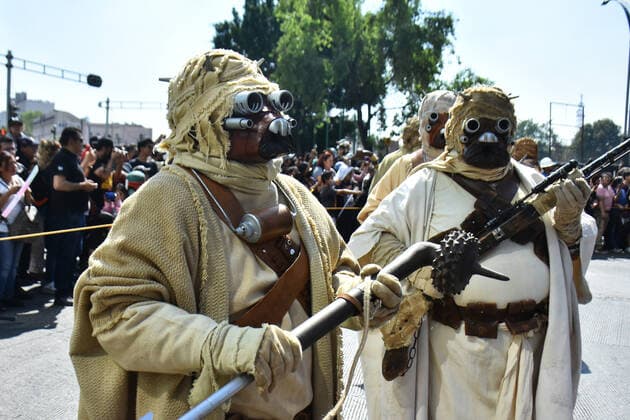 October 15, 2022, Mexico City, Mexico: Participants take part during the Training Day Star Wars Parade at Reforma Avenue. on October 15, 2022 in Mexico City, Mexico. Mexico City Mexico - ZUMAe321 20221015_zia_e321_102 Copyright: xCarlosxTischlerx