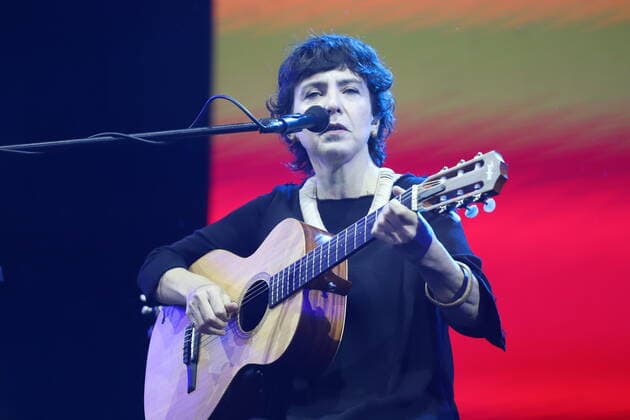 RECORD DATE NOT STATED October 15, 2022, Sao Paulo, Brazil: Show by Brazilian singer Adriana Calcanhotto, with the participation of singer Rubel, during the Novabrasil Music Festival, which takes place this weekend at the Sambodromo do Anhembi, in Sao Paulo, on Saturday (15).  Copyright: xLecoxVianax