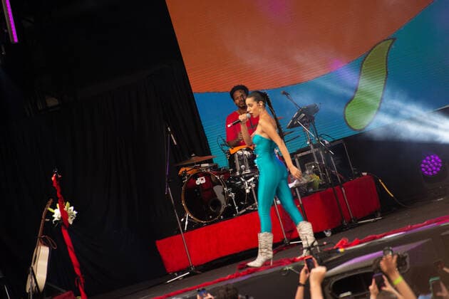 SÃO PAULO, SP - 16.10.2022: FESTIVAL NOVABRASIL 2022 - Marina Sena performs at the NovaBrasil Festival 2022, this Sunday (16th) at Anhembi in São Paulo, SP. x2280375x  BrunoxFernandes