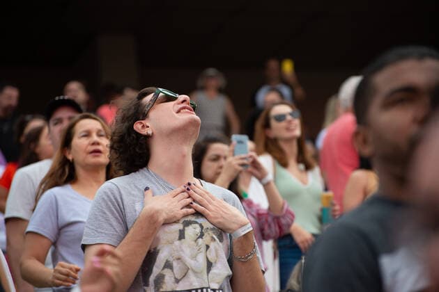 SÃO PAULO, SP - 16.10.2022: FESTIVAL NOVABRASIL 2022 - Audience enjoys the NovaBrasil 2022 Festival, this Sunday (16th) at Anhembi in São Paulo, SP. x2280379x  BrunoxFernandes