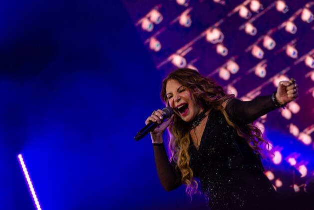 SÃO PAULO, SP - 16.10.2022: FESTIVAL NOVABRASIL 2022 - Elba Ramalho performs with his team at the NovaBrasil Festival 2022, this Sunday (16th) at Anhembi in São Paulo, SP. x2280589x  BrunoxFernandes