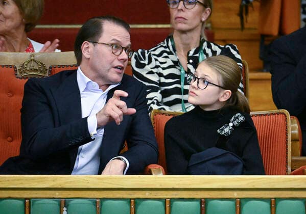 STOCKHOLM 20221018 Prince Daniel and Princess Estelle in the audience during the tennis match between Swedens Mikael Ymer and Frances Quentin Halys in the Stockholm Open on Tuesday Stockholm Sweden x10040x,  Copyright: xAndersxWiklund TTx STOCKHOLM OPEN