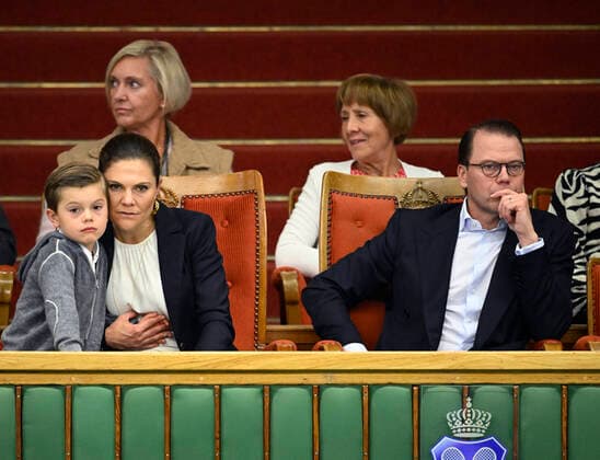 STOCKHOLM 20221018 Crown Princess Victoria, Prince Oscar and Prince Daniel in the audience during the tennis match between Swedens Mikael Ymer and Frances Quentin Halys in the Stockholm Open on Tuesday Stockholm Sweden x10040x,  Copyright: xAndersxWiklund TTx STOCKHOLM OPEN