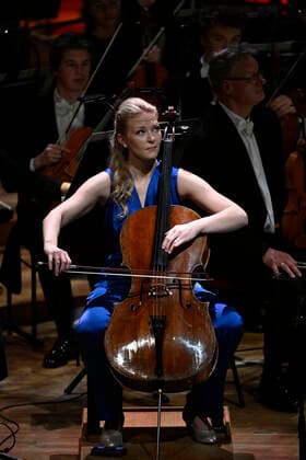 STOCKHOLM 20221018 Cellist Amalie Stalheim during the awarding of the Birgit Nilsson Prize at the Concert Hall on Tuesday evening Stockholm Sweden x10060x,  Copyright: xHenrikxMontgomery TTx BIRGIT NILSSON PRIZE 2022