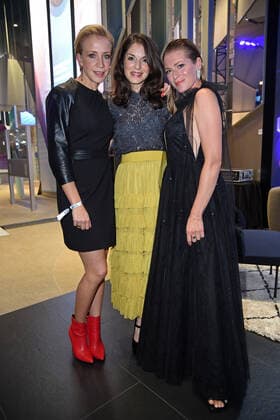 Annika Ernst, Bianca Hein, Nele Kiper at the Blue Panther TV Streaming Award ceremony at BMW Welt in Munich on 19 10 2022