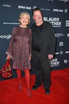 Jutta Speidel, Peter Kurth at the Blue Panther TV Streaming Award ceremony at BMW Welt in Munich on 19 10 2022