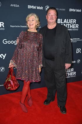 Jutta Speidel, Peter Kurth at the Blue Panther TV Streaming Award ceremony at BMW Welt in Munich on 19 10 2022