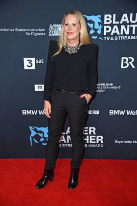 Franziska An der Gassen at the Blue Panther TV Streaming Award ceremony at BMW Welt in Munich on 19 10 2022