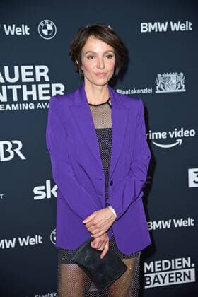 Julia Koschitz at the Blue Panther TV Streaming Award ceremony at BMW Welt in Munich on 19 10 2022