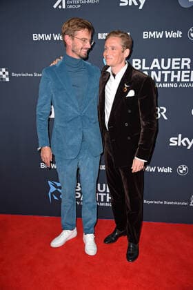 Matthias Schweighöfer, Joko Winterscheidt at the Blue Panther TV Streaming Award ceremony at BMW Welt in Munich on 19 10 2022
